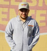zippered front hoodie