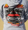 zippered hoodie back emblem